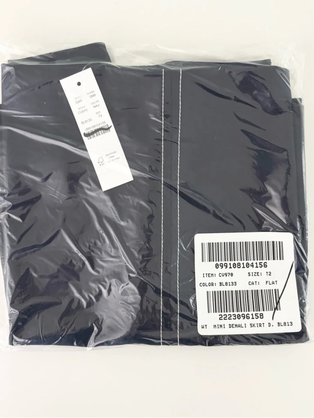 NWT J. Crew Tall Fairfax Mini Skirt Double Cotton Poplin Navy Blue